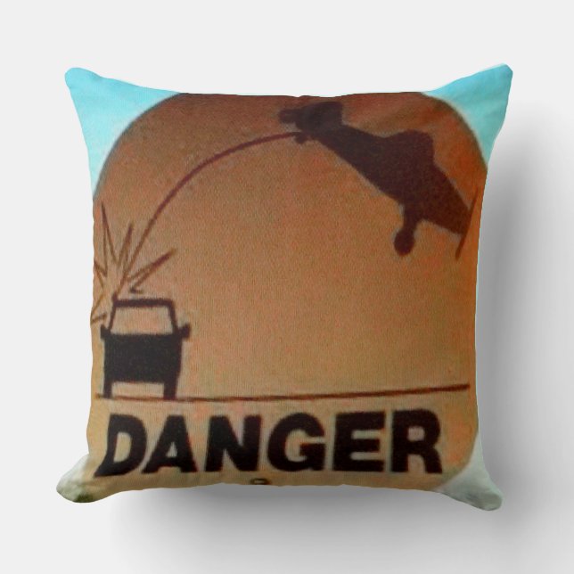 Private Pilot's Pillow: DANGER! Cushion (Front)