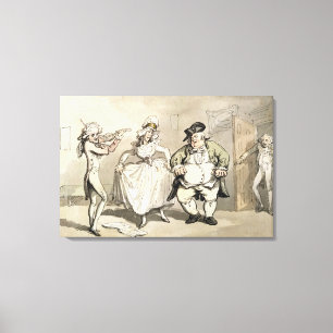 Private practice previous to the ball, from 'Scene Canvas Print