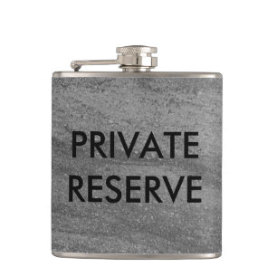 Private Reserve Dark Grey Granite Flask