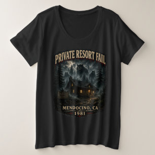 Private Resort Fail Women's Plus Size Dark T-Shirt