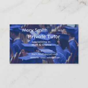 Private Tutor / Teacher / Personal Tutor business Card