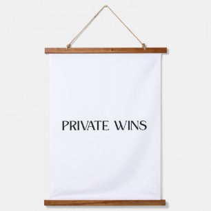 Private Wins Large Fabric Wall Tapestry