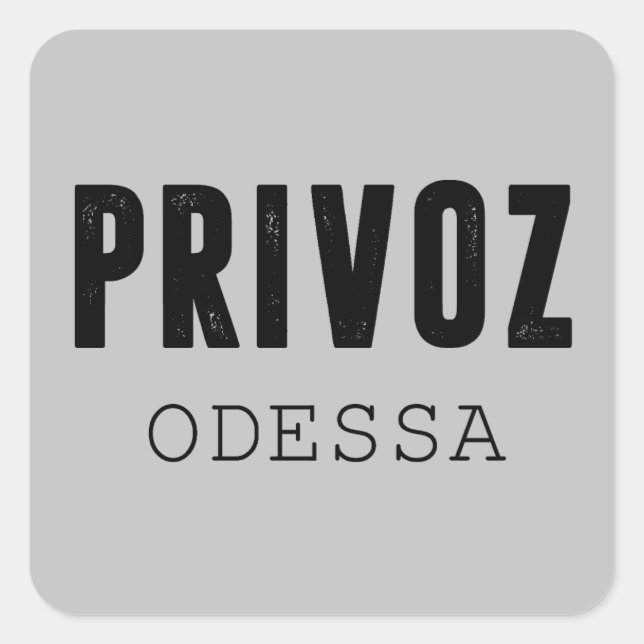 Privoz market Odesa Square Sticker (Front)