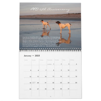 PRO 2025 25th Anniversary Calendar