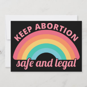 Pro Abortion - Keep Abortion Safe And Legal II Invitation