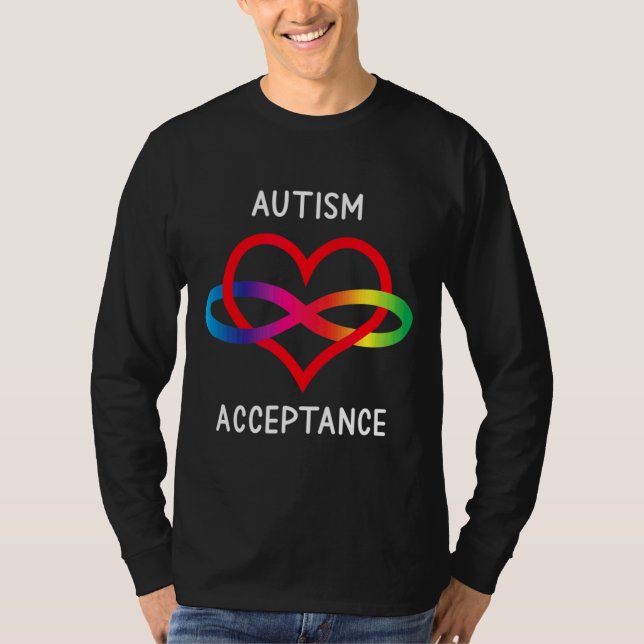 Pro Acceptance Neurodiversity For Infinity Autism  T-Shirt (Front)