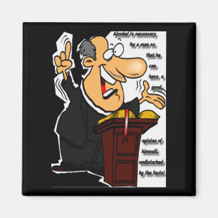 Pro-Alcohol using Preacher rants on about drinking Magnet