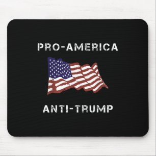 Pro-america Anti-trump American Usa Flag  Mouse Pad