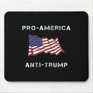 Pro-america Anti-trump American Usa Flag Mouse Pad