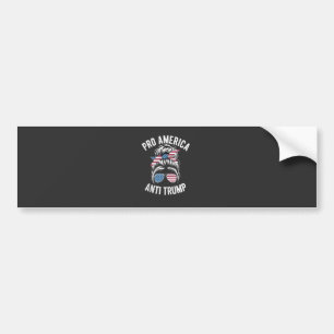 Pro-America Anti-Trump American USA Flag Resist Bumper Sticker
