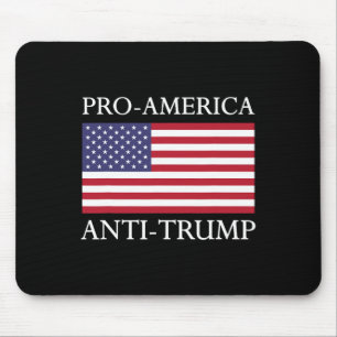 Pro-america Anti-trump - American Usa Flag Resist Mouse Pad