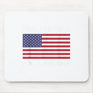 Pro-america Anti-trump - American Usa Flag Resist Mouse Pad