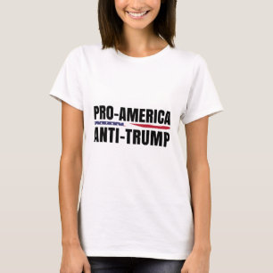 Pro-america Anti-trump Flag  T-Shirt