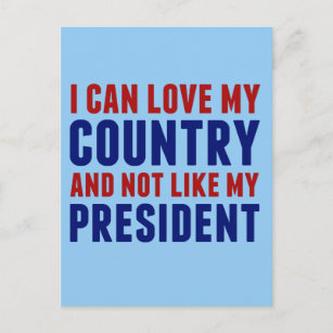 Pro America Anti Trump Postcard