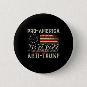 Pro-america Anti-trump We The People Anti Trump  6 Cm Round Badge