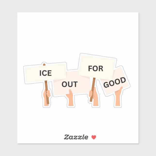 Pro American ICE OUT FOR GOOD  (Sheet)