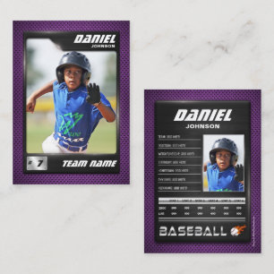 PRO Baseball Card with Stats Player Trading Card