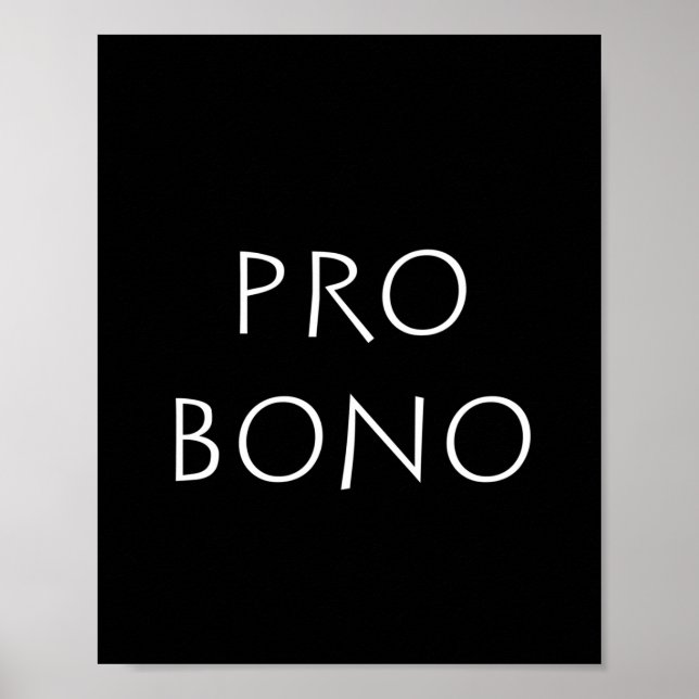 Pro bono poster (Front)