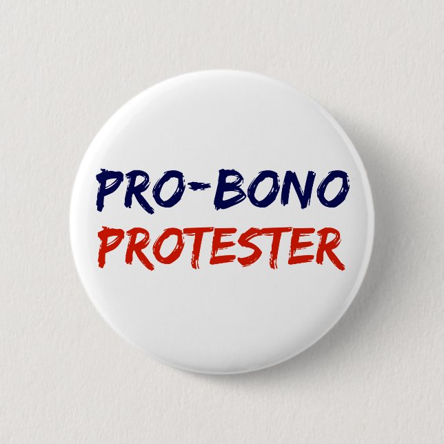 Pro-Bono Protester Resistance Button (Front)