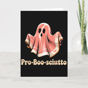 Pro Boo Sciutto Funny Italian Halloween Ghost Pros Card