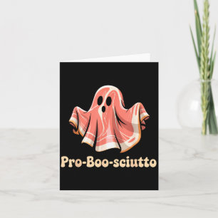 Pro Boo Sciutto Funny Italian Halloween Ghost Pros Card