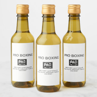 PRO BOXING WINE LABEL