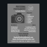 Pro Camera Icon, Photographer, Photography Hire Flyer<br><div class="desc">Pro Camera Icon,  Photographer,  Photography Hire Advertising Flyers By The Business Card Store.</div>