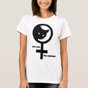 Pro Cats Pro Feminism  T-Shirt
