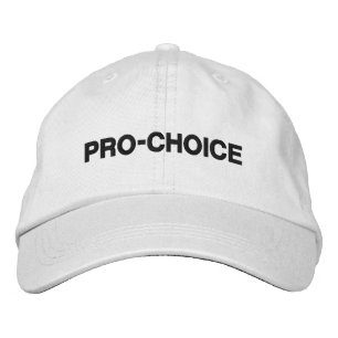 Pro Choice black white custom minimalist modern Embroidered Hat