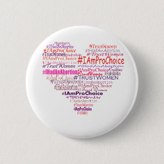 Pro Choice Heart 6 Cm Round Badge