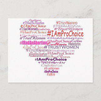 Pro Choice Heart Postcard