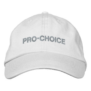 Pro Choice pink white custom minimalist modern Embroidered Hat