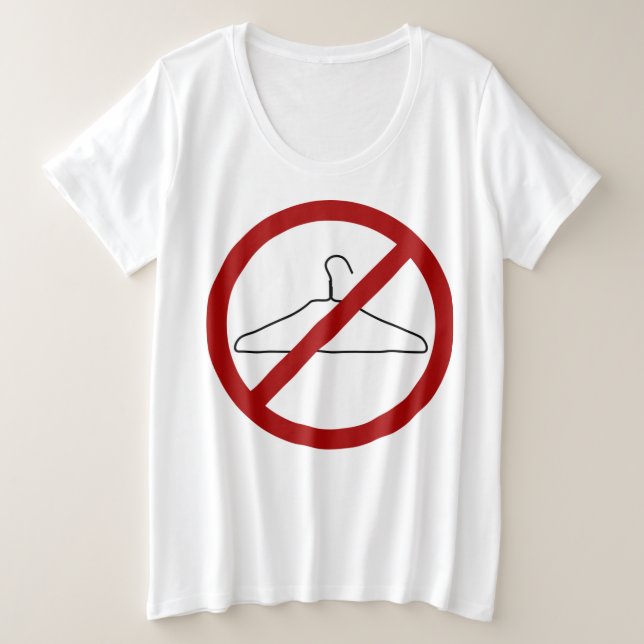 Pro-Choice Plus-Size Shirt (Design Front)
