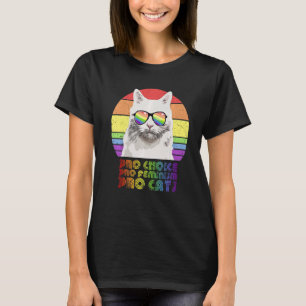 Pro Choice Pro Feminism Pro Cat Lgbtq Feminist T-Shirt