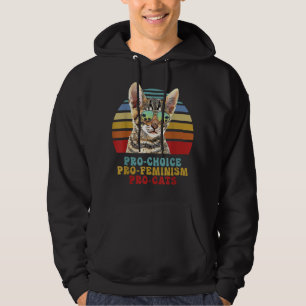 Pro Choice Pro Feminism Pro Cats Women Rights Femi Hoodie