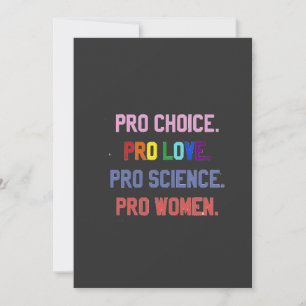 Pro-Choice Pro-Life Pro-Science Pro-Women Holiday Card