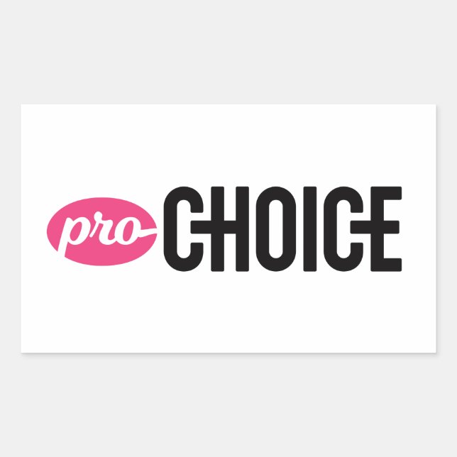 Pro-Choice Rectangle Sticker (Sheet of 4) (Front)