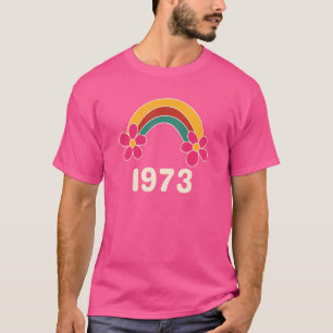 Pro Choice Retro Vintage Rainbow 1973 Feminism 197 T-Shirt
