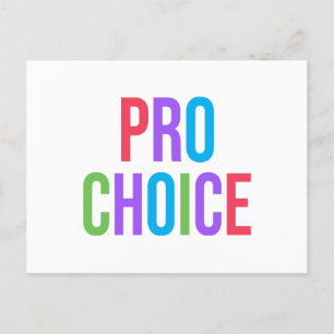 Pro-Choice Roe v Wade Feminist Women's Rights Holiday Postcard