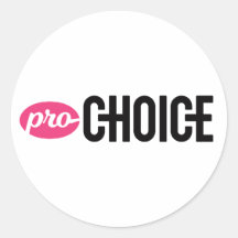 Pro-Choice Round Sticker (Sheet of 4)