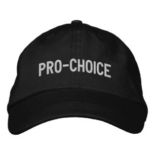 Pro Choice white black abortion rights minimalist Embroidered Hat