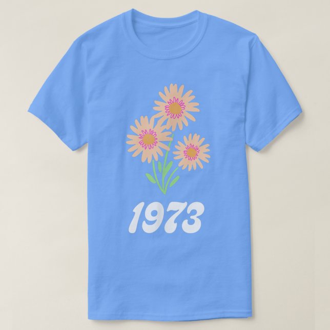 Pro Choice Wildflowers Floral 1973 Feminism Femini T-Shirt (Design Front)