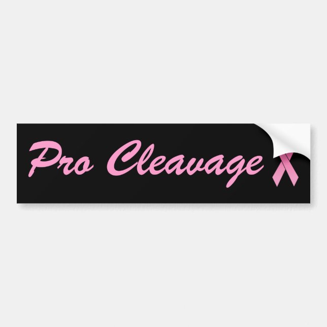 Pro Cleavage Bumper Sticker (Front)