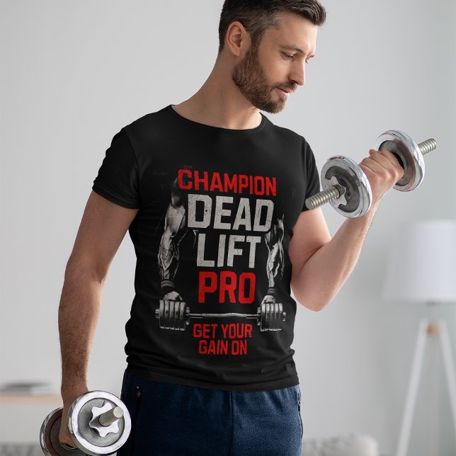 Pro Dead Lift Weight Lifter Barbell Tee Men TSHIRT (Creator Uploaded)