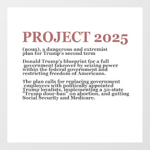 Pro Democracy Anti Project 2025 Republican Trump 