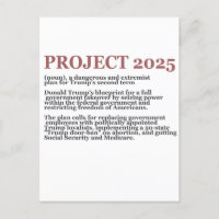 Pro Democracy Anti Project 2025 Republican Trump 