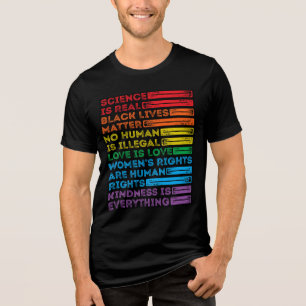 Pro Democracy Equality for all Tri-Blend Shirt