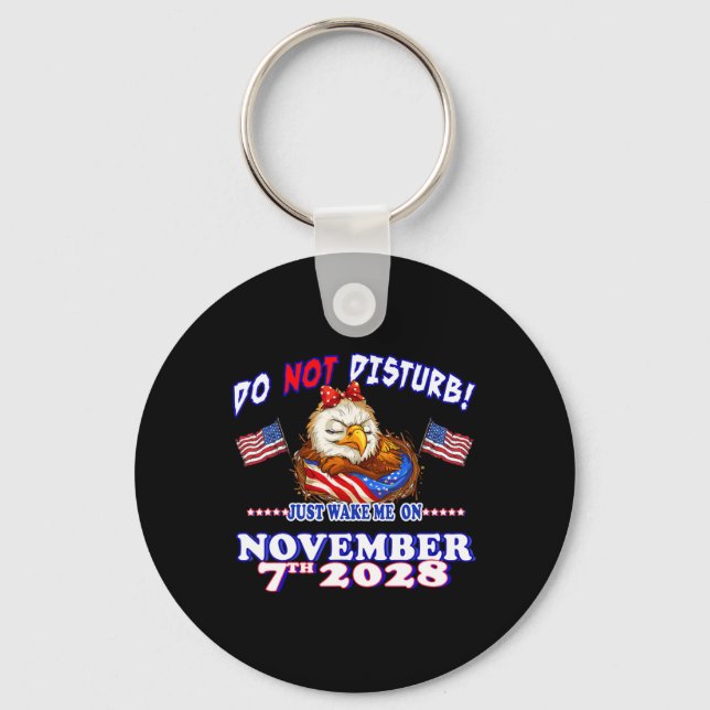 Pro Democracy Fourth July 4th Sarcastic Election E Key Ring (Front)