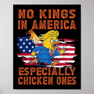 Pro-democracy No Kings In America Especially Chick Poster