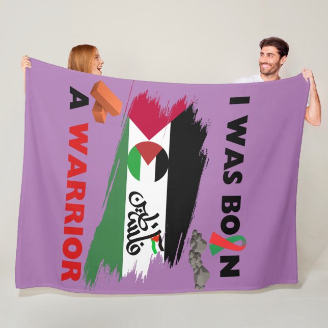 Pro Free Palestinians And Gaza Donations And Help Fleece Blanket (In Situ)